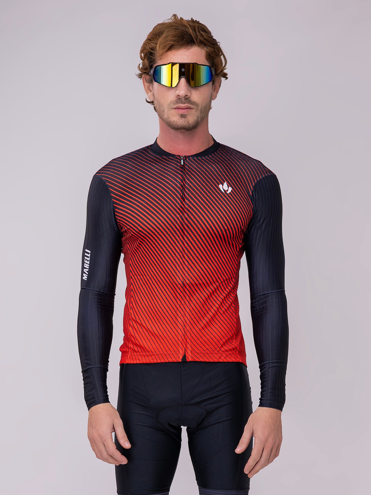 CAMISA LASER CROSS RED MANGA LONGA