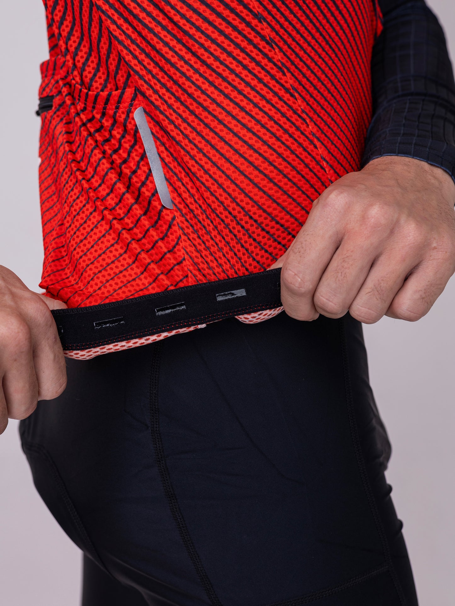 CAMISA LASER CROSS RED MANGA LONGA