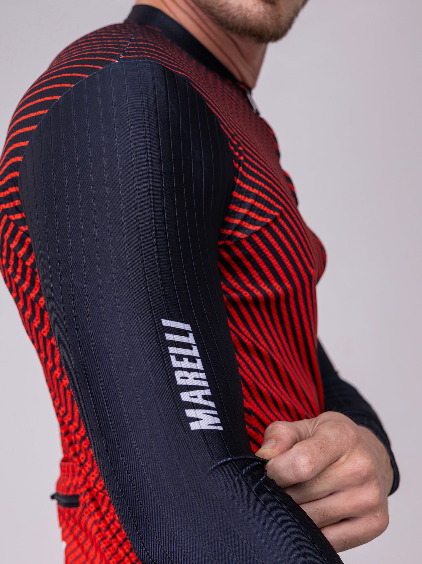 CAMISA LASER CROSS RED MANGA LONGA