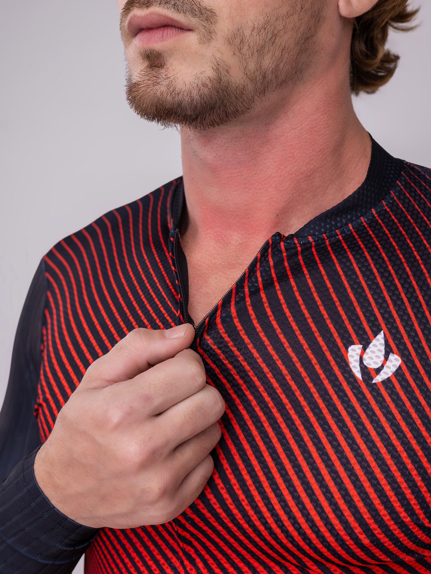 CAMISA LASER CROSS RED MANGA LONGA